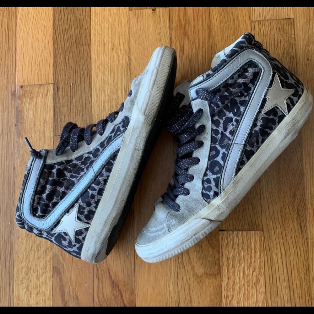 Golden goose leopard shoes